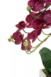 Orsina Fiori Aubergine Orchid Plant Artificial Plant Foliage - thumbnail 8