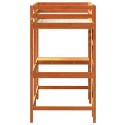 Berkfield Loft Bed Without Mattress Wax Brown 90X190 Cm Single Solid Wood Pine - thumbnail 5