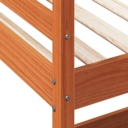 Berkfield Loft Bed Without Mattress Wax Brown 90X190 Cm Single Solid Wood Pine - thumbnail 8