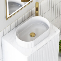 Royal Bathrooms Avenza 600mm Matt White Floor Standing Bathroom Vanity Unit 2 Door With Lyon Basin - thumbnail 7