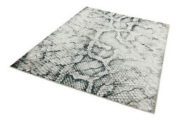 Grey Modern Animal Easy To Clean Living Room Bedroom & Dining Room Rug-80Cm X 150Cm - thumbnail 3