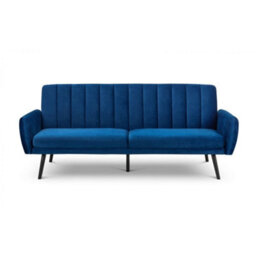 iLikeStores Ocean Blue Velvet Sofa Bed - 2 Seater - thumbnail 5