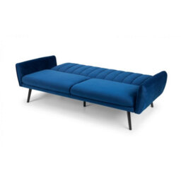 iLikeStores Ocean Blue Velvet Sofa Bed - 2 Seater - thumbnail 3