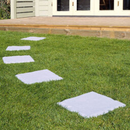 Gainsborough Set Of 4 Plastic Patio Blocks, 30Cm Square, Lightweight & Weatherproof Garden Paving - thumbnail 1