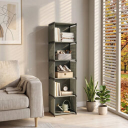 5 Tiers Book Shelves Storage Display Bookcase Cabinet Rack Units Shelf - thumbnail 1