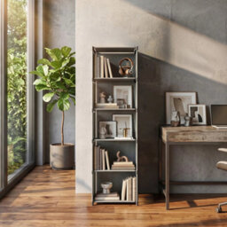 5 Tiers Book Shelves Storage Display Bookcase Cabinet Rack Units Shelf - thumbnail 5