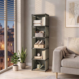 5 Tiers Book Shelves Storage Display Bookcase Cabinet Rack Units Shelf - thumbnail 4
