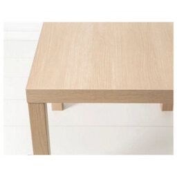 White Stained Oak Effect Side Table 55X55Cm Coffee End Table Bedside Living Room Furniture - thumbnail 6