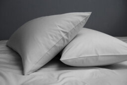 The Lyndon Company 200 Thread Count Sateen Housewife Pillowcase Pair Silver - thumbnail 2