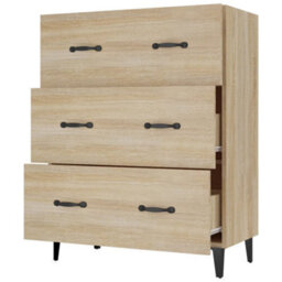 Berkfield Classic Sideboard Sonoma Oak 69.5X34X90 Cm Engineered Wood - thumbnail 6