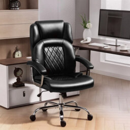 Black High Back Office Chair 180Kg With Spring Cushion Desk Chair - thumbnail 3