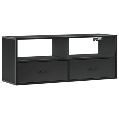 Berkfield Industrial Tv Cabinet Black 100X31X39.5 Cm Engineered Wood And Metal - image 1