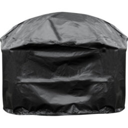 Loops Durable Outdoor Fire Pit Cover For Ys12101 - Black Pvc, Water Resistant 880mm X 460mm
