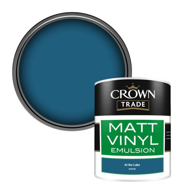 Crown Trade Vinyl Matt Walls & Ceilings Emulsion Paint At The Lake (N4094B) 1L - image 1