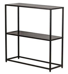 Nordlys Industrial Black Metal Console Table Industrial Style Living Room - thumbnail 1