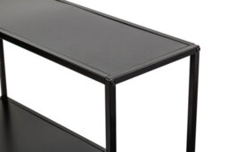 Nordlys Industrial Black Metal Console Table Industrial Style Living Room - thumbnail 7