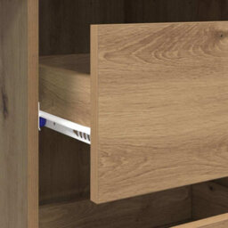 Berkfield Modern Brown Writing Desk Artisan Oak Engineered Wood Compact Storage - thumbnail 9