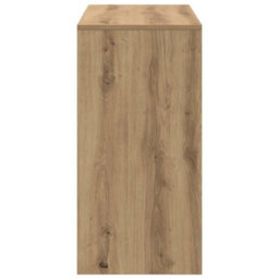 Berkfield Modern Brown Writing Desk Artisan Oak Engineered Wood Compact Storage - thumbnail 7