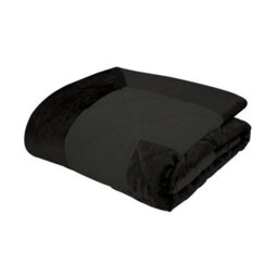 Catherine Lansfield Bedroom Lattice Cut Velvet Quilted 220X230Cm Bedspread Black - thumbnail 3
