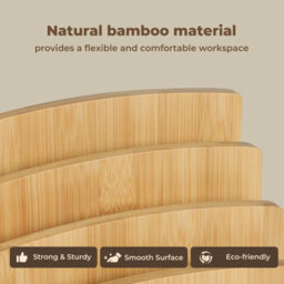 Levede 4-Slot Bamboo Letter File Rack Desktop Document Organizer Mail Sorter - thumbnail 5