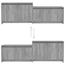 Vidaxl Tv Cabinet Grey Sonoma 146.5X35X50 Cm Engineered Wood - thumbnail 5