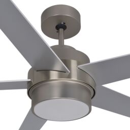 GoodHome Chomsky Modern Brushed Chrome Effect Led Ceiling Fan Light - thumbnail 6