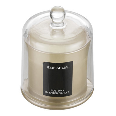 Darphe Lychee And White Tea Scented Soy Candle With Glass Dome - image 1