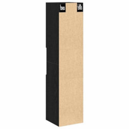 Walplus Bathroom Cabinet Black Oak 30 X 30 X 130 Cm Engineered Wood - thumbnail 6
