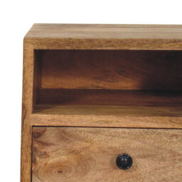 Wyld Haus Trieste Solis 1-Drawer Mango Wood Wall-Mounted Nightstand - thumbnail 5