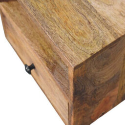 Wyld Haus Trieste Solis 1-Drawer Mango Wood Wall-Mounted Nightstand - thumbnail 7