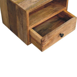 Wyld Haus Trieste Solis 1-Drawer Mango Wood Wall-Mounted Nightstand - thumbnail 8