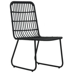 Berkfield 5 Piece Outdoor Dining Set Poly Rattan And Glass - thumbnail 5