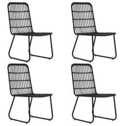 Berkfield 5 Piece Outdoor Dining Set Poly Rattan And Glass - thumbnail 3
