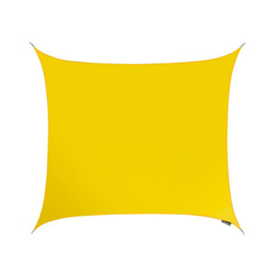 Kookaburra 3M Square Water Resistant Yellow Garden Patio Sun Shade Sail Canopy 96.5% Uv Block With Free Rope - image 1