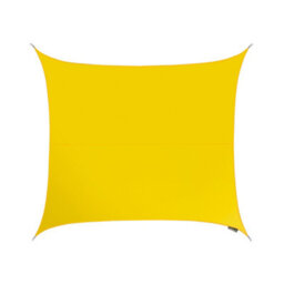 Kookaburra 3M Square Water Resistant Yellow Garden Patio Sun Shade Sail Canopy 96.5% Uv Block With Free Rope - thumbnail 1
