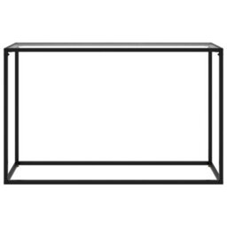 Berkfield Console Table Transparent 120X35X75 Cm Tempered Glass - thumbnail 2