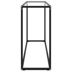 Berkfield Console Table Transparent 120X35X75 Cm Tempered Glass - thumbnail 3