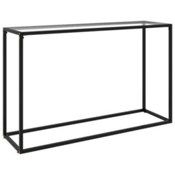 Berkfield Console Table Transparent 120X35X75 Cm Tempered Glass - thumbnail 1