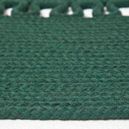 Homescapes Green Crochet Braided Rug 120Cm Round - thumbnail 4