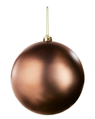 Werchristmas Espresso Extra Large Shatterproof Bauble Matt 20 Cm - image 1