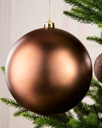 Werchristmas Espresso Extra Large Shatterproof Bauble Matt 20 Cm - thumbnail 4