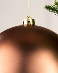 Werchristmas Espresso Extra Large Shatterproof Bauble Matt 20 Cm - thumbnail 5