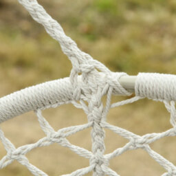 Outsunny Hanging Hammock Chair Macrame Seat For Patio Garden Yard Cream White - thumbnail 8