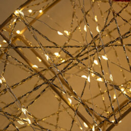 Samuel Alexander 90Cm Light Up Gold Twist Christmas Wreath With Red Bow And 1440 Warm White Leds - thumbnail 6