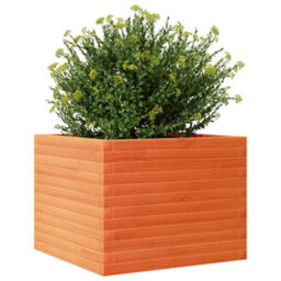 Berkfield Garden Planter Wax Brown 60X60X45.5 Cm Solid Wood Pine - thumbnail 4