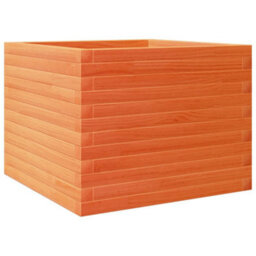 Berkfield Garden Planter Wax Brown 60X60X45.5 Cm Solid Wood Pine - thumbnail 2