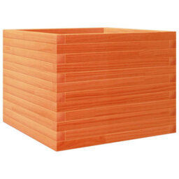 Berkfield Garden Planter Wax Brown 60X60X45.5 Cm Solid Wood Pine - thumbnail 7