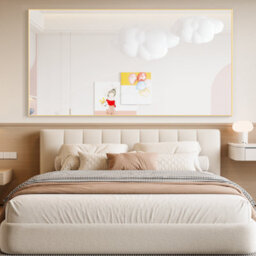 Cassilando Full Length Mirror/standing Wall Mirror Gold 198X96Cm Aluminum Frame Leaning Or Hanging Full For Bedroom Living Room - thumbnail 3