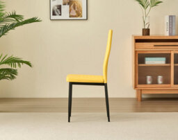 Outdoor Living (NW) Ltd Colorado Dining Table With 4 Mustard Emily Leather Chairs - thumbnail 4