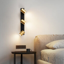 Harper Living 3-Way Adjustable Ceiling Spotlights, Gu10 Track Lighting Kit With Rotatable Heads, Matt Black & Gold - thumbnail 4